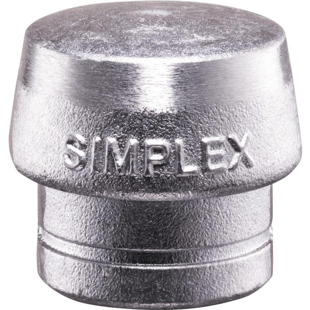 Produktabbildung: HALDER Schonhammerkopf SIMPLEX, Weichmetall silber hart, Kopf-Ø 50 mm