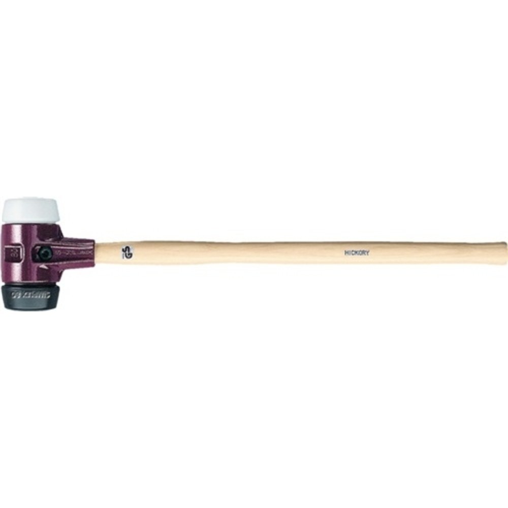 Produktabbildung: Vorschlaghammer SIMPLEX Kopf-Ø80mm L.800mm Superplast.weiß/Gum.schwarz mittelh.