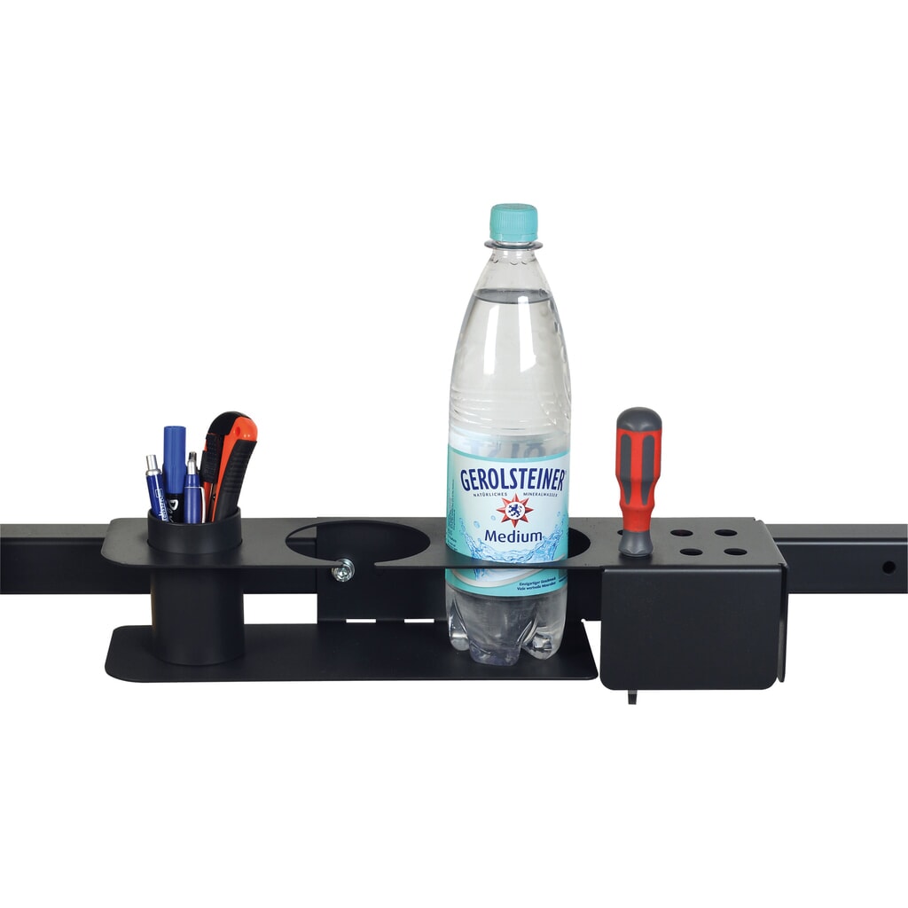 Halter für Stifte, Werkzeug und Flaschen für Packtisch Classic und Multiplex