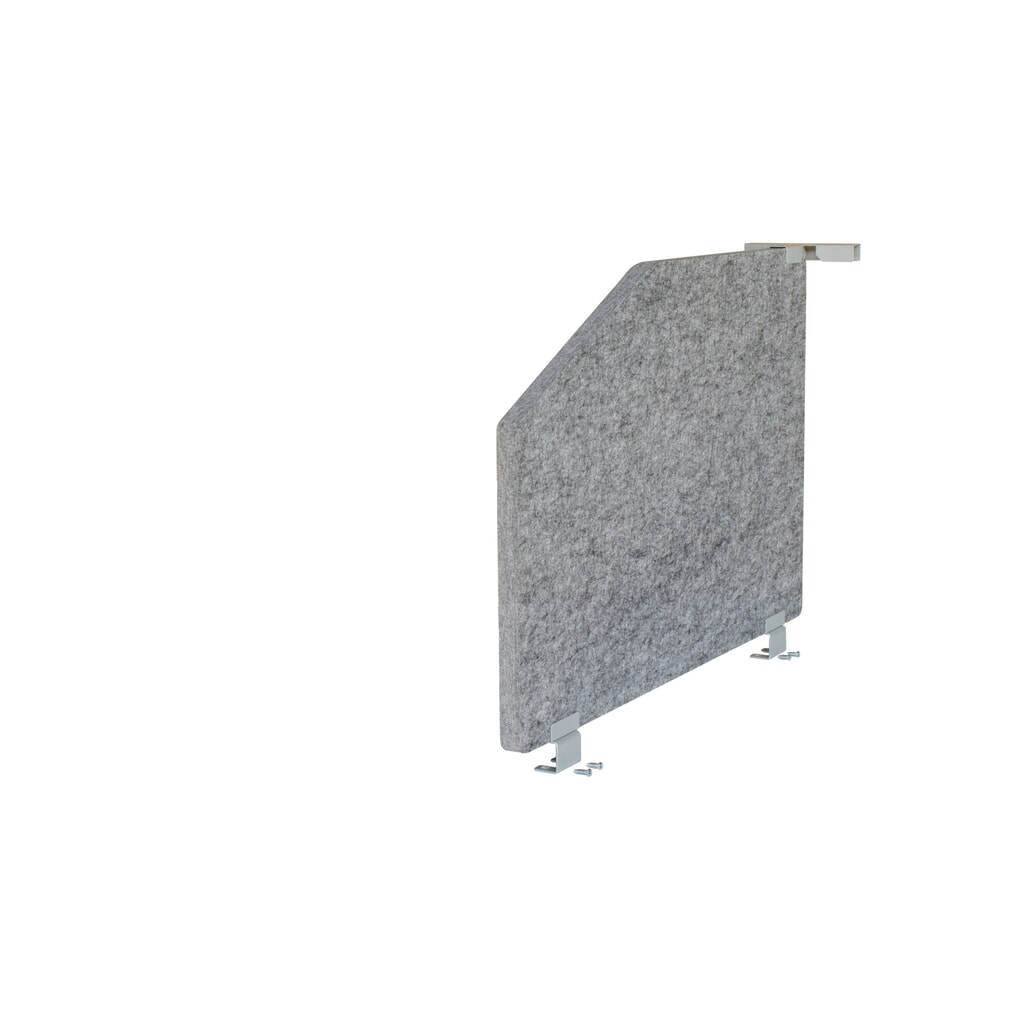Hammerbacher 1-Set Akustikseitenwand 73,5x50, grau-meliert Produktabbildung: Hammerbacher 1-Set Akustikseitenwand 73,5x50, grau-meliert