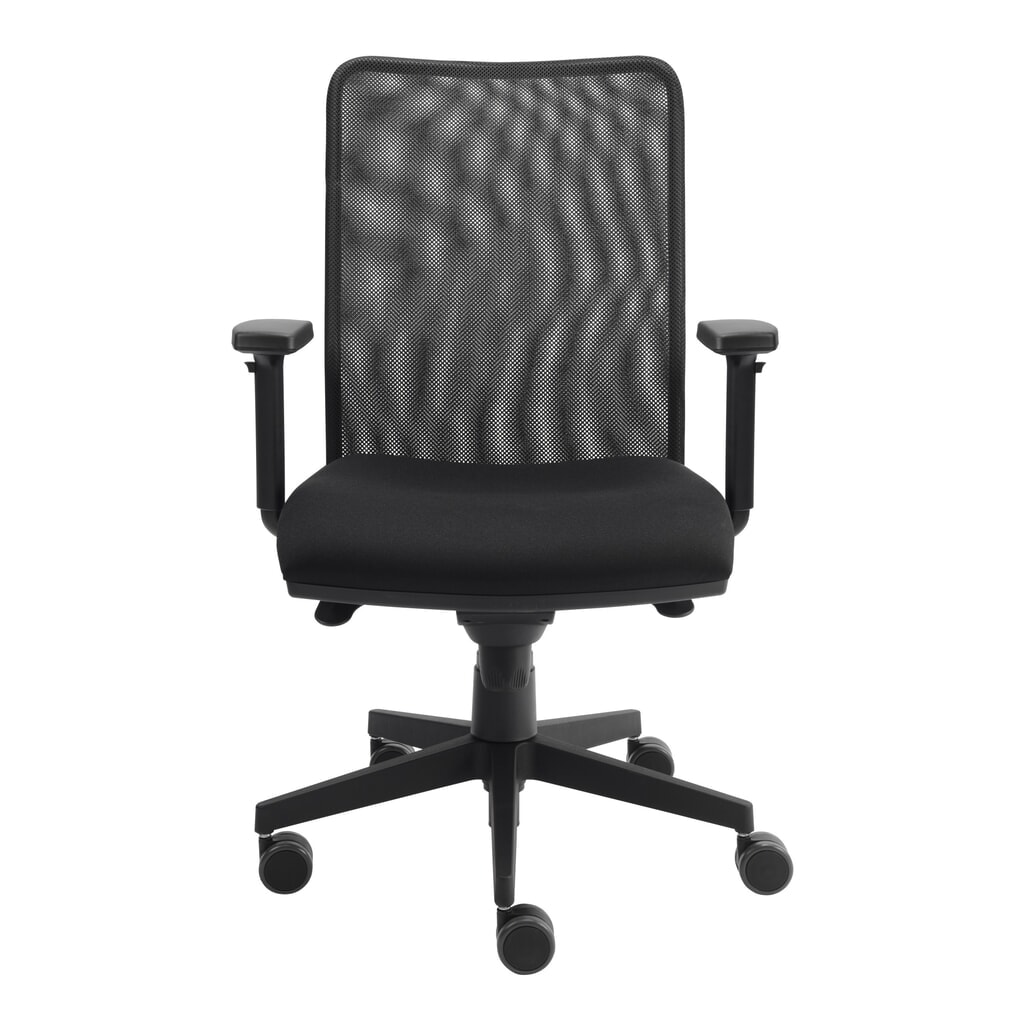 Hammerbacher Schwerlast-Bürostuhl Solid 2, Netzrücken, höhenverstellbare Armlehnen Produktabbildung: Hammerbacher Schwerlast-Bürostuhl Solid 2, Netzrücken, höhenverstellbare Armlehnen