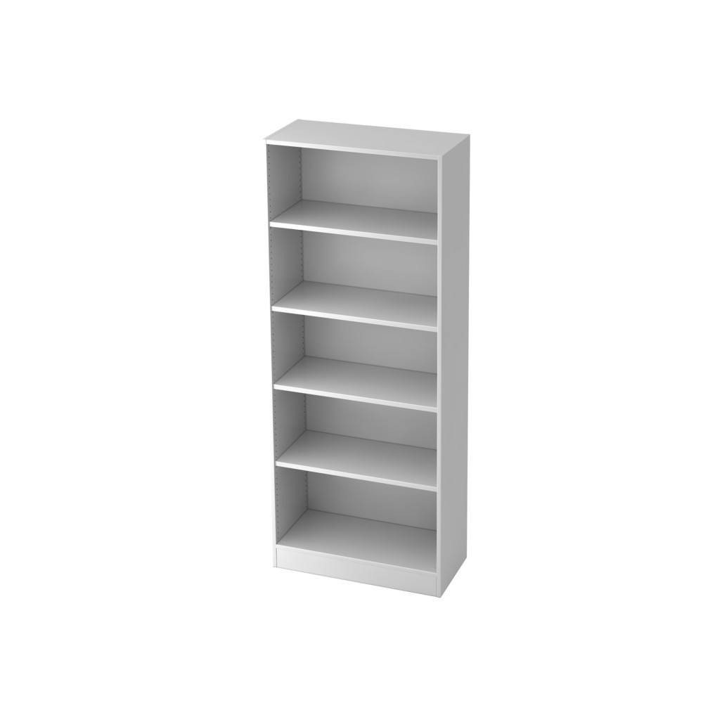 Produktabbildung: Hammerbacher Regal 5OH mit Sockelblende Weiß