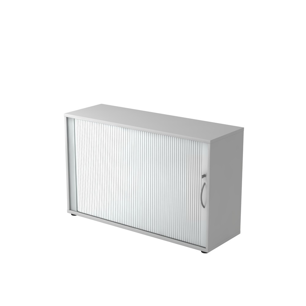 Produktabbildung: Hammerbacher Rollladenschr.hor. 2OH 120cm BM Grau/Silber