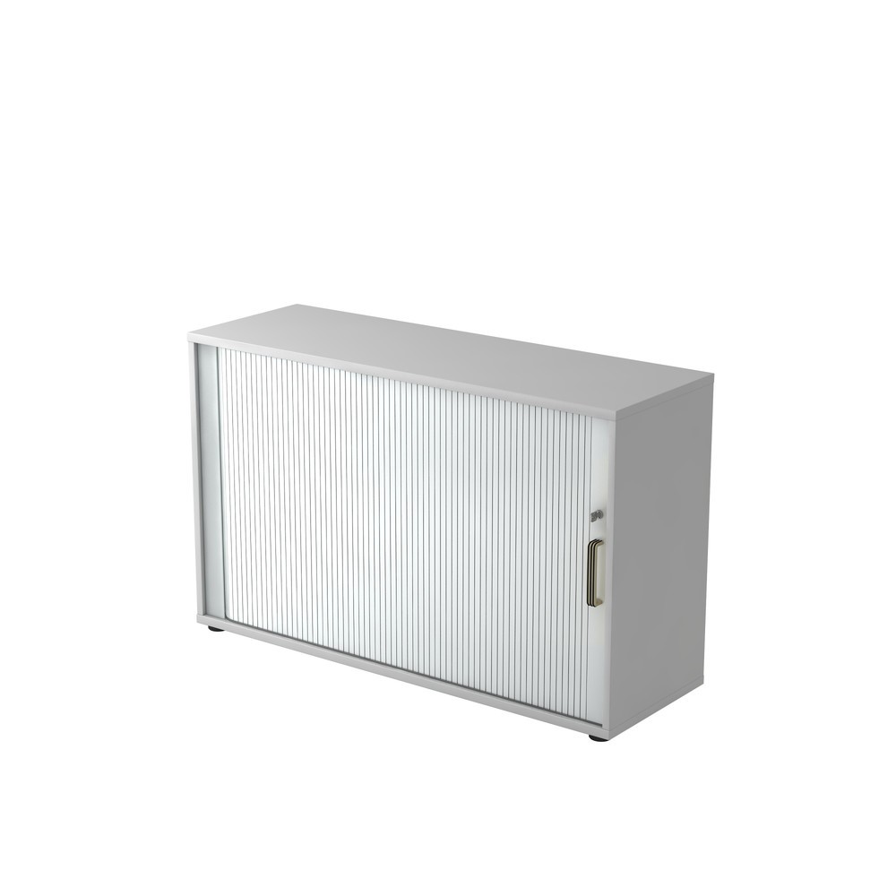 Produktabbildung: Hammerbacher Rollladenschr.hor. 2OH 120cm SG Grau/Silber