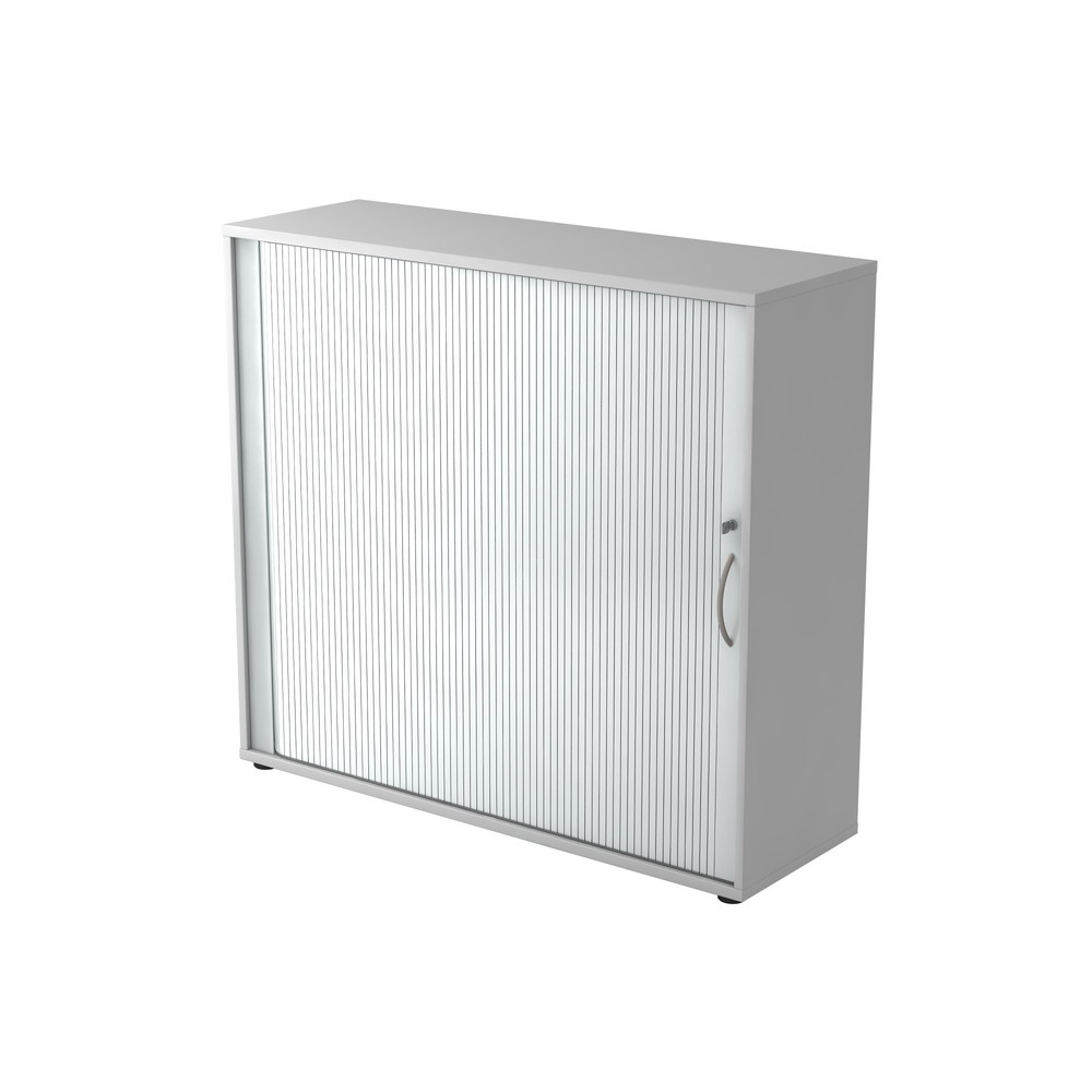 Produktabbildung: Hammerbacher Rollladenschr.hor. 3OH 120cm BM Grau/Silber