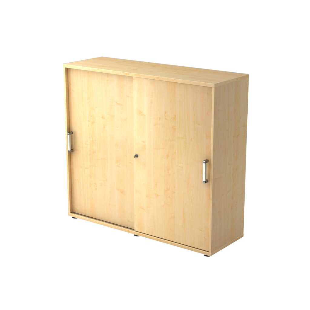 Hammerbacher Schiebetürschrank 3OH 120cm CE Ahorn/Ahorn Produktabbildung: Hammerbacher Schiebetürschrank 3OH 120cm CE Ahorn/Ahorn