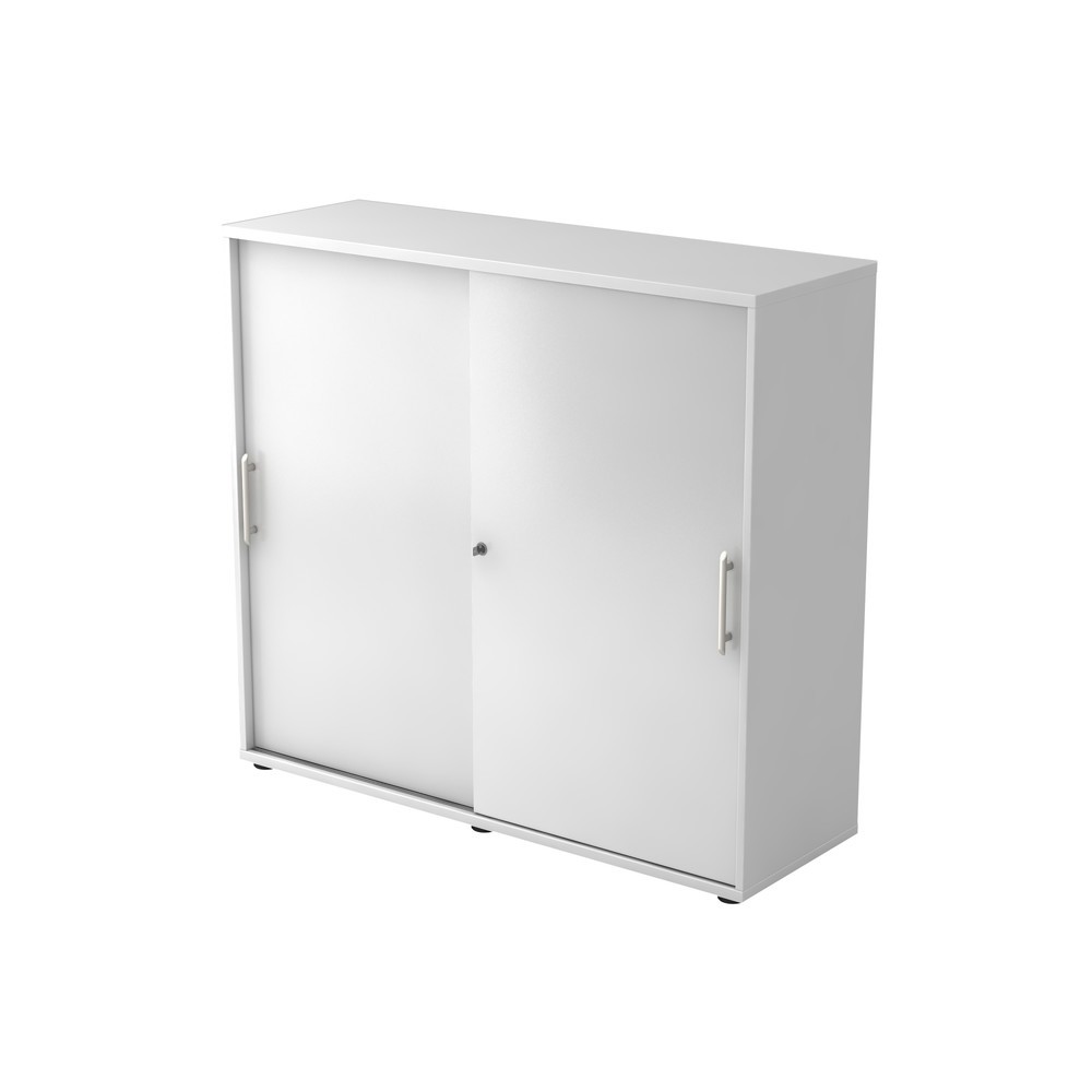 Produktabbildung: Hammerbacher Schiebetürschrank 3OH 120cm RE Weiß/Weiß