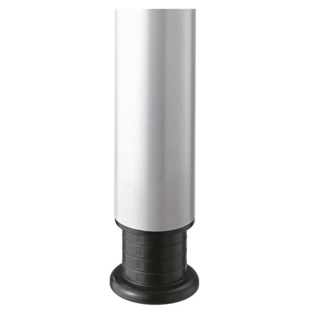 Produktabbildung Nr. 3: Hammerbacher Manuell höhenverstellbarer Schreibtisch Akzent, 4-Fuß Gestell, BxT 1.800 x 1.000 mm, weiß