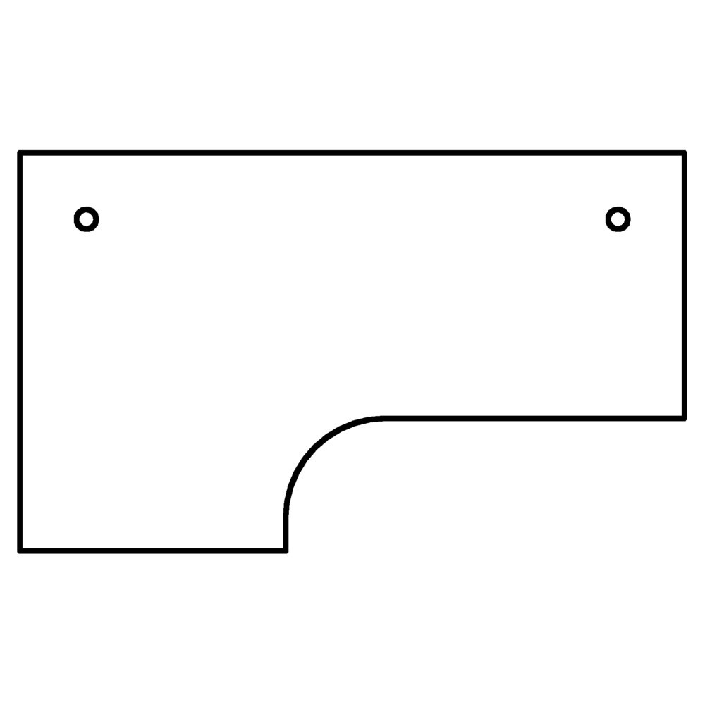 Produktabbildung Nr. 2: Hammerbacher Manuell höhenverstellbarer Schreibtisch Akzent, Winkelform 90 °, 4-Fuß-Gestell, BxT 2.000 x 1.200 mm, Buche