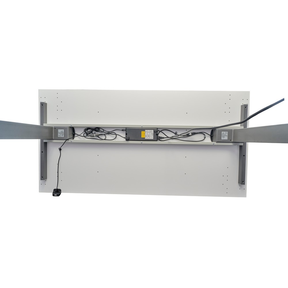 Produktabbildung Nr. 2: Hammerbacher Elektrisch höhenverstellbarer Schreibtisch 1-stufig, C-Fuß, BxT 1.600 x 800 mm, Ahorn, graphit