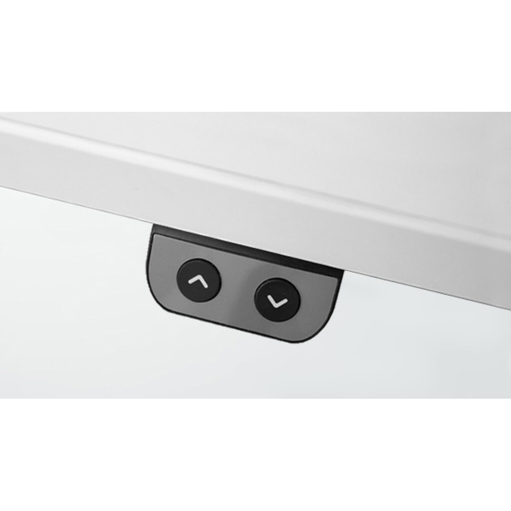 Produktabbildung Nr. 6: Hammerbacher Elektrisch höhenverstellbarer Schreibtisch 1-stufig, C-Fuß, BxT 1.800 x 800 mm,  grau, silber