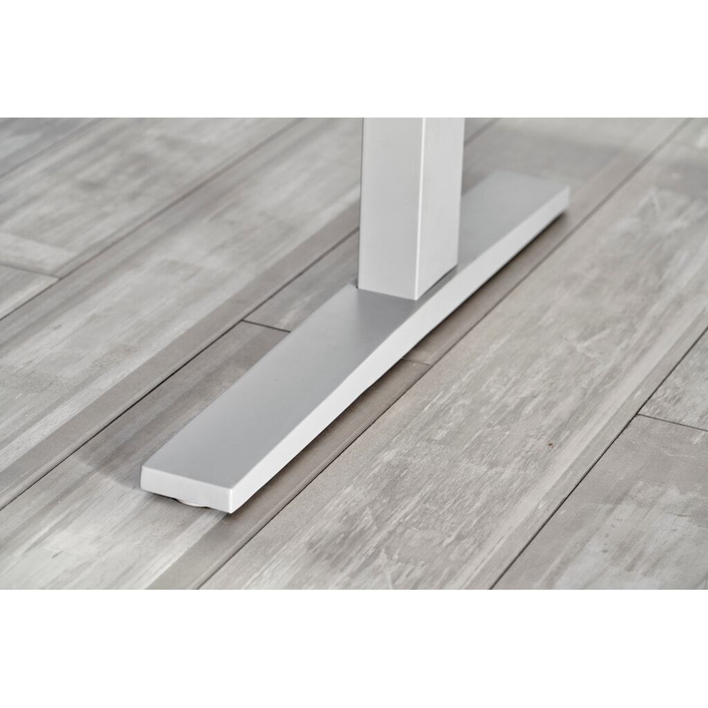 Produktabbildung Nr. 7: Hammerbacher Elektrisch höhenverstellbarer Schreibtisch 1-stufig, C-Fuß, BxT 1.800 x 800 mm,  grau, silber