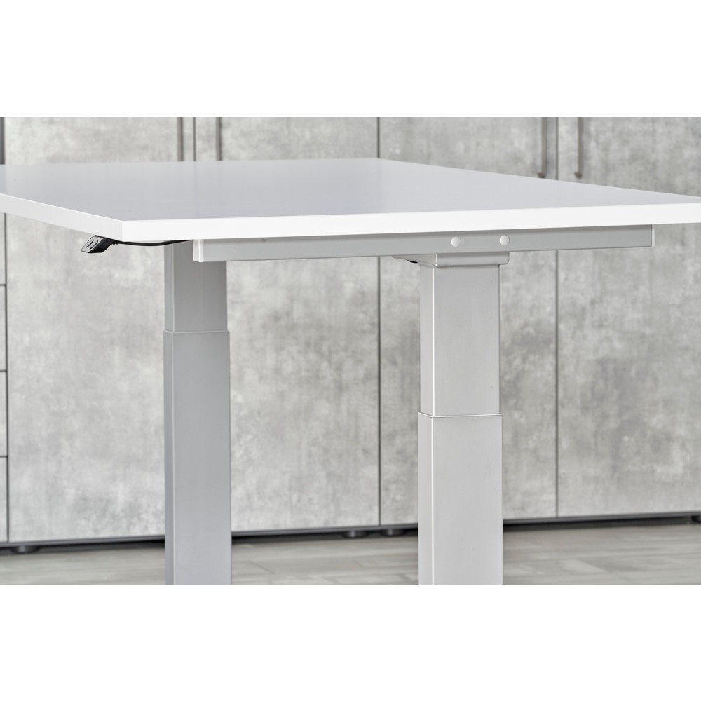 Produktabbildung Nr. 6: Hammerbacher Elektrisch höhenverstellbarer Schreibtisch 1-stufig, C-Fuß, BxT 1.600 x 800 mm, Ahorn, graphit