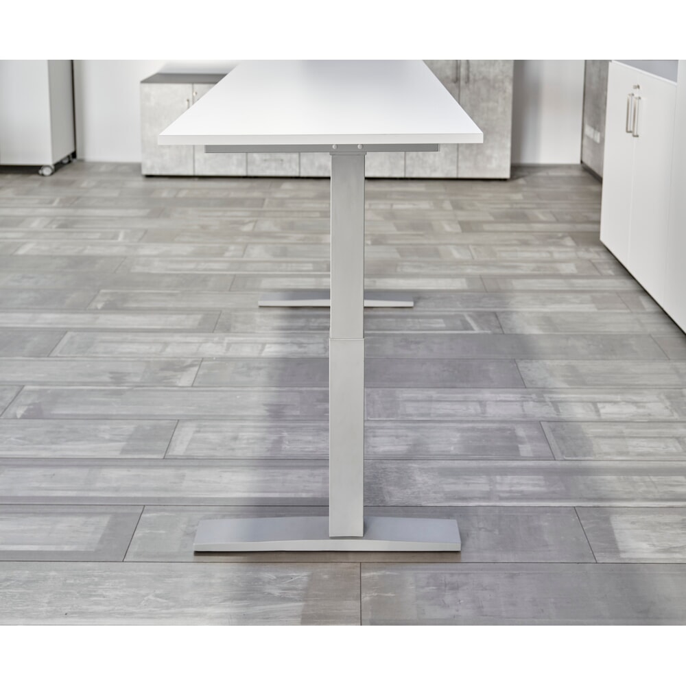 Produktabbildung Nr. 9: Hammerbacher Elektrisch höhenverstellbarer Schreibtisch 1-stufig, C-Fuß, BxT 1.600 x 800 mm, Ahorn, graphit