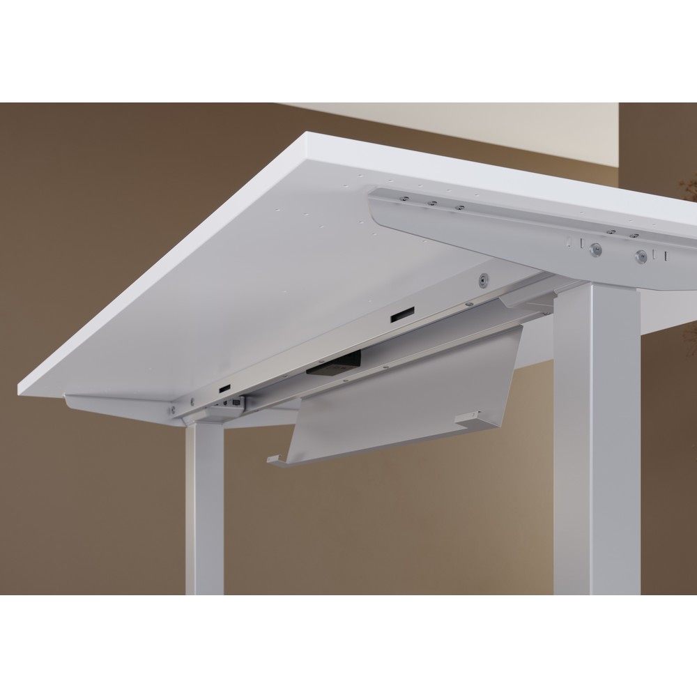 Produktabbildung Nr. 2: Hammerbacher Schreibtisch, elektrisch höhenverstellbar, BxT 1.600 x 800 mm, weiß