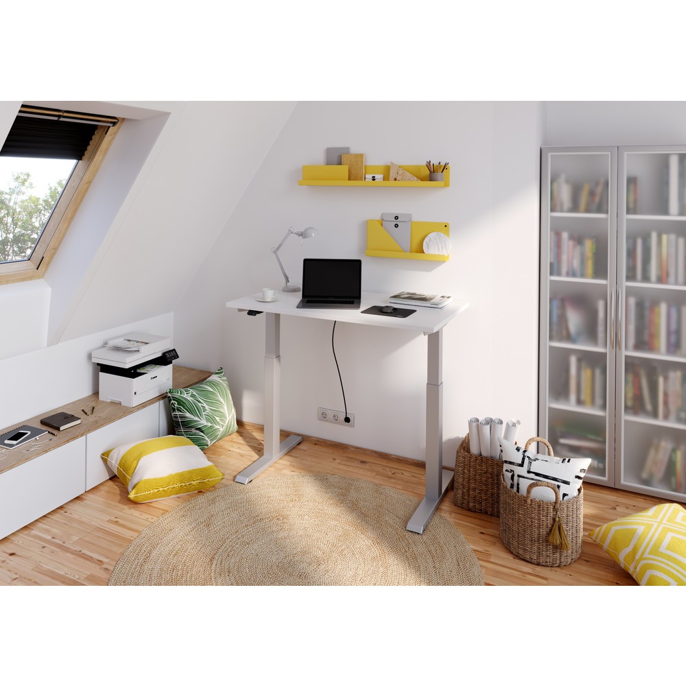 Produktabbildung Nr. 7: Hammerbacher Schreibtisch, elektrisch höhenverstellbar, BxT 1.600 x 800 mm, weiß