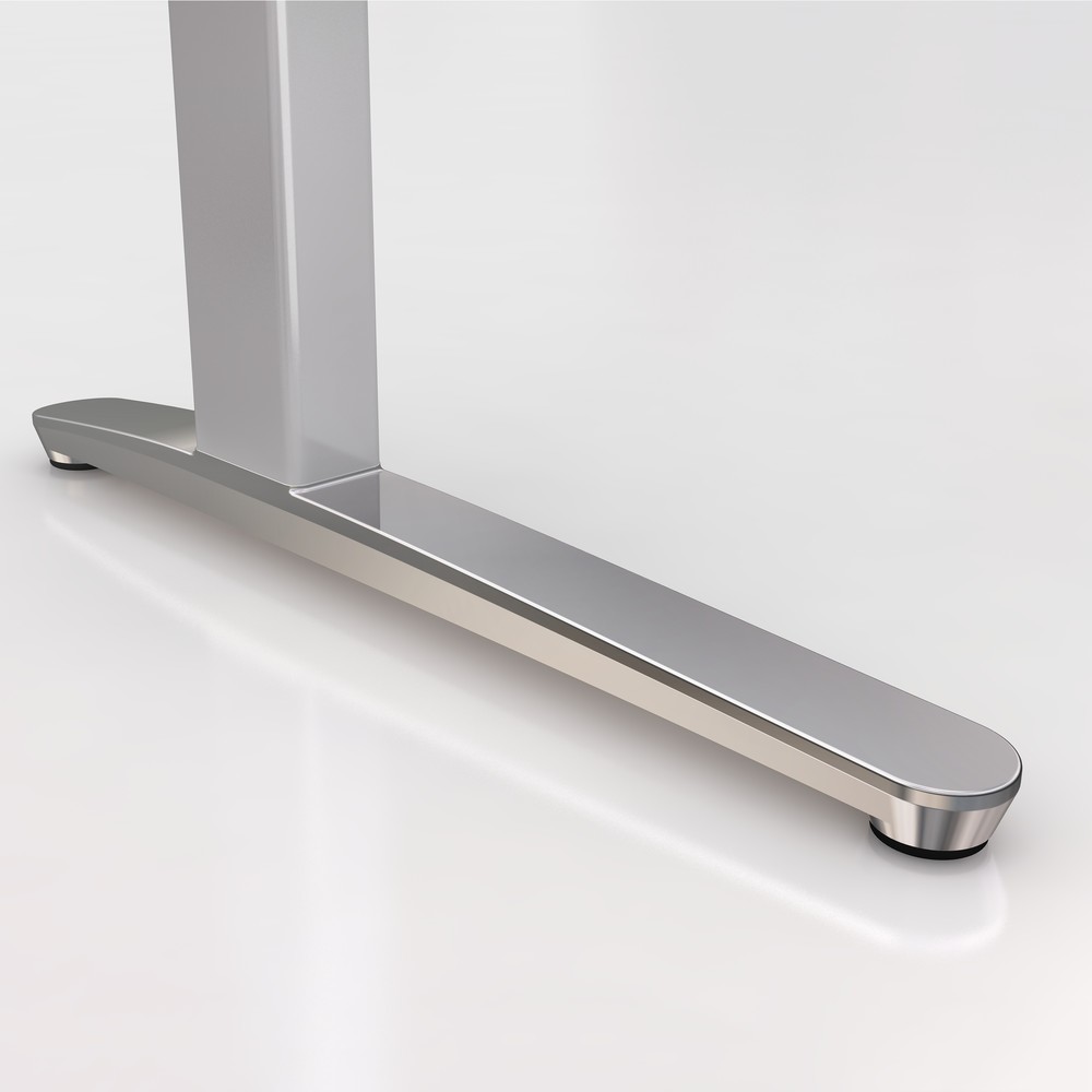 Produktabbildung Nr. 2: Hammerbacher Elektrisch höhenverstellbarer Schreibtisch, mit Memoryschalter, C-Fuß, BxT 1.600 x 800 mm, grau