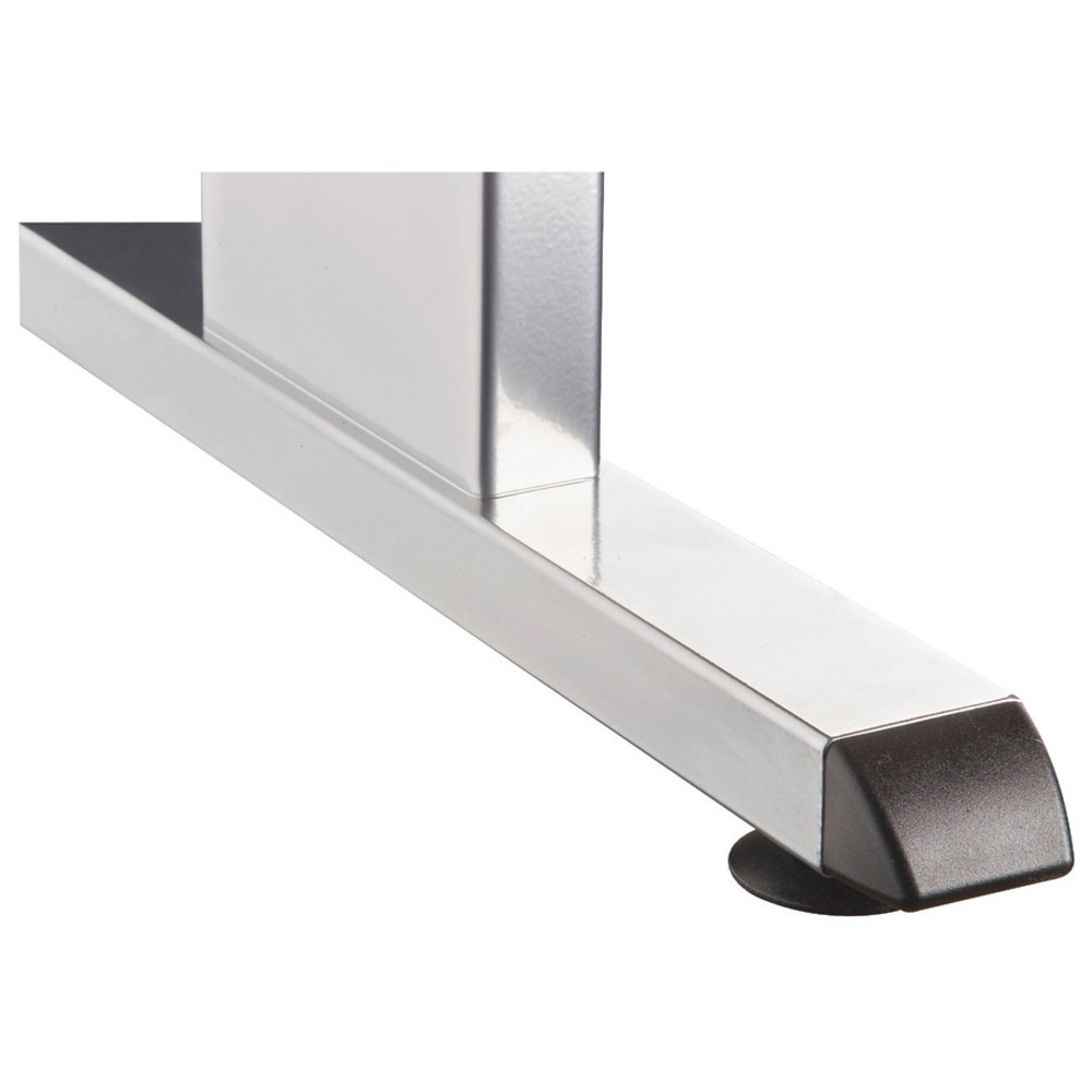 Produktabbildung Nr. 5: Hammerbacher Manuell höhenverstellbarer Schreibtisch Solid, C-Fuß, BxT 1.800 x 800 mm, grau