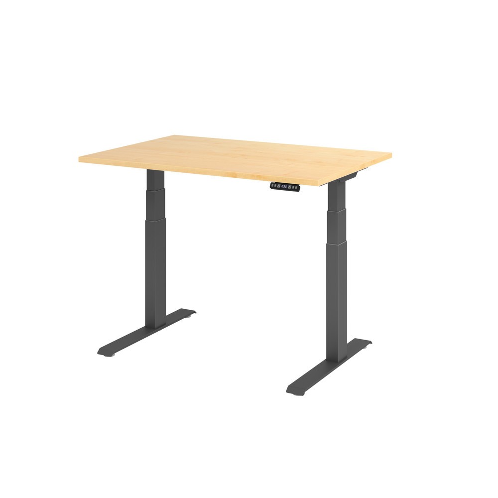 Hammerbacher Schreibtisch XDKB12, elektrisch höhenverstellbar, 120 x 80 cm