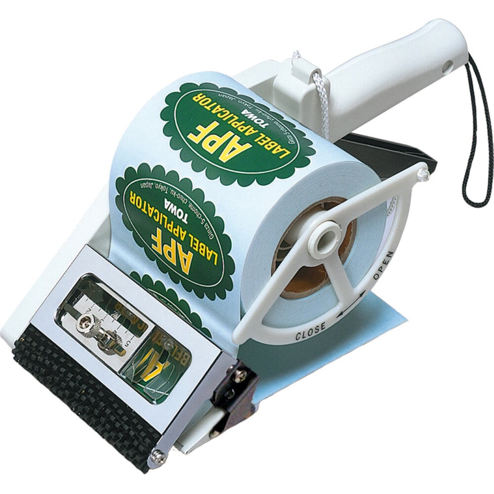 Produktabbildung: Hand-Etikettenspender TO 100 APF – für große runde Etiketten (50–100 mm Breite), Etikettenhöhe 20–60 mm