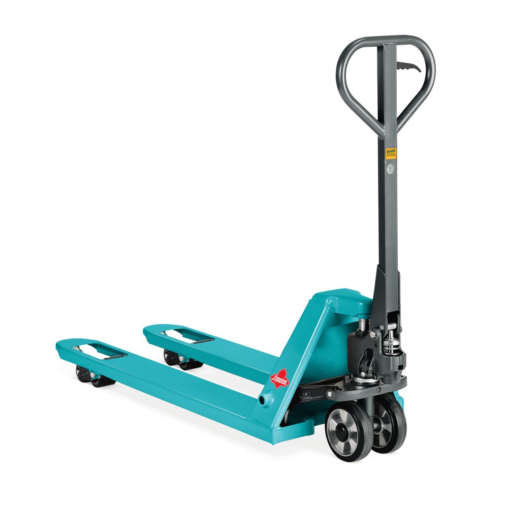 Produktabbildung: Handhubwagen Ameise® PTM 2.0, Tragfähigkeit 2.000 kg, Gabellänge 1.150 mm, Polyurethan, Tandemrollen