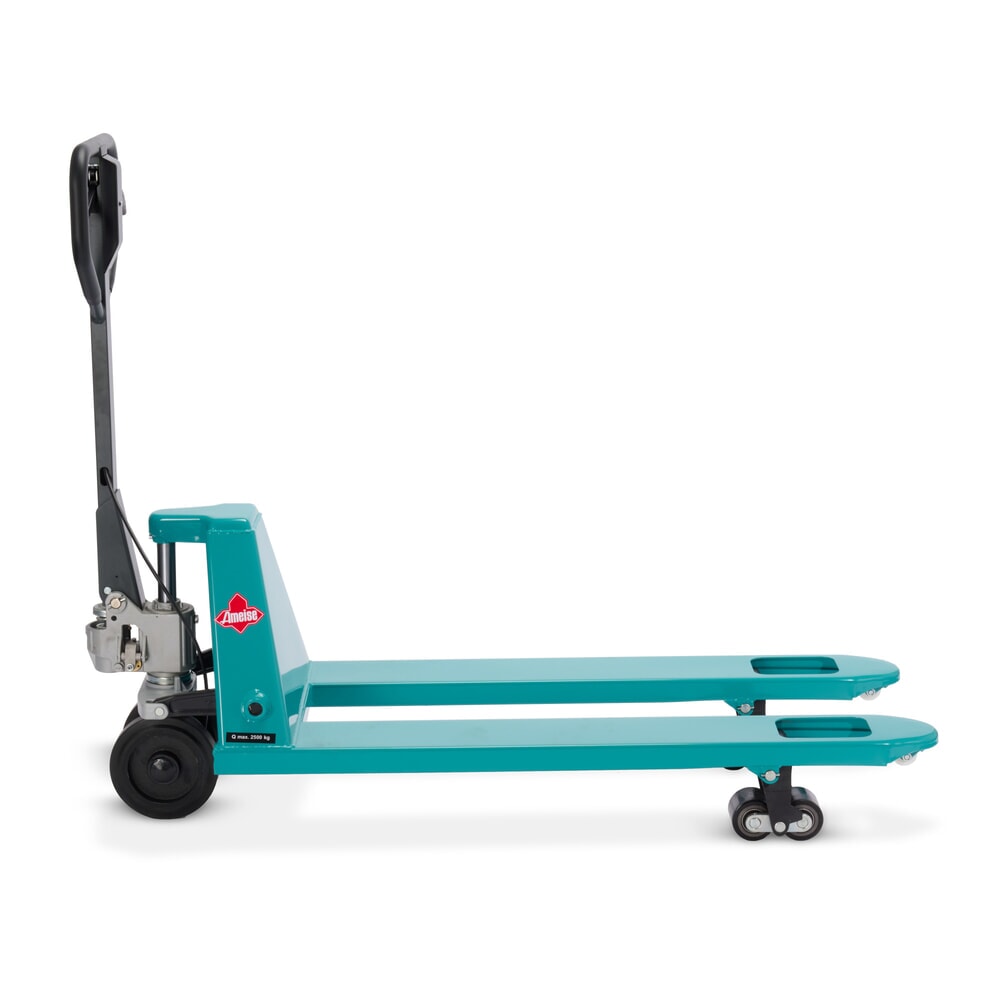 Produktabbildung Nr. 5: Handhubwagen Ameise® PTM 2.5 mit Handbremse, Tragfähigkeit 2.500 kg, Gabellänge 1.150 mm, Vollgummi/Polyurethan, Tandemrollen