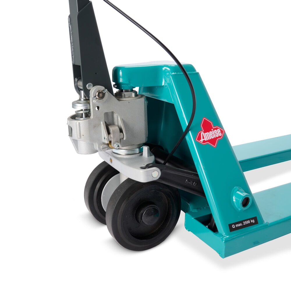 Produktabbildung Nr. 8: Handhubwagen Ameise® PTM 2.5 mit Handbremse, Tragfähigkeit 2.500 kg, Gabellänge 1.150 mm, Vollgummi/Polyurethan, Tandemrollen
