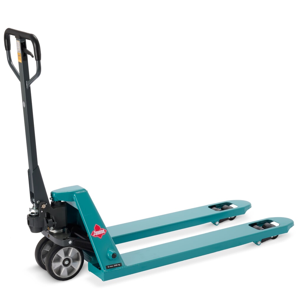 Handhubwagen Ameise® PTM 2.5 mit Schnellhub, Tragfähigkeit 2.500 kg, Gabellänge 1.150 mm, Vollgummi/Polyurethan, Tandemrollen Produktabbildung: Handhubwagen Ameise® PTM 2.5 mit Schnellhub, Tragfähigkeit 2.500 kg, Gabellänge 1.150 mm, Vollgummi/Polyurethan, Tandemrollen