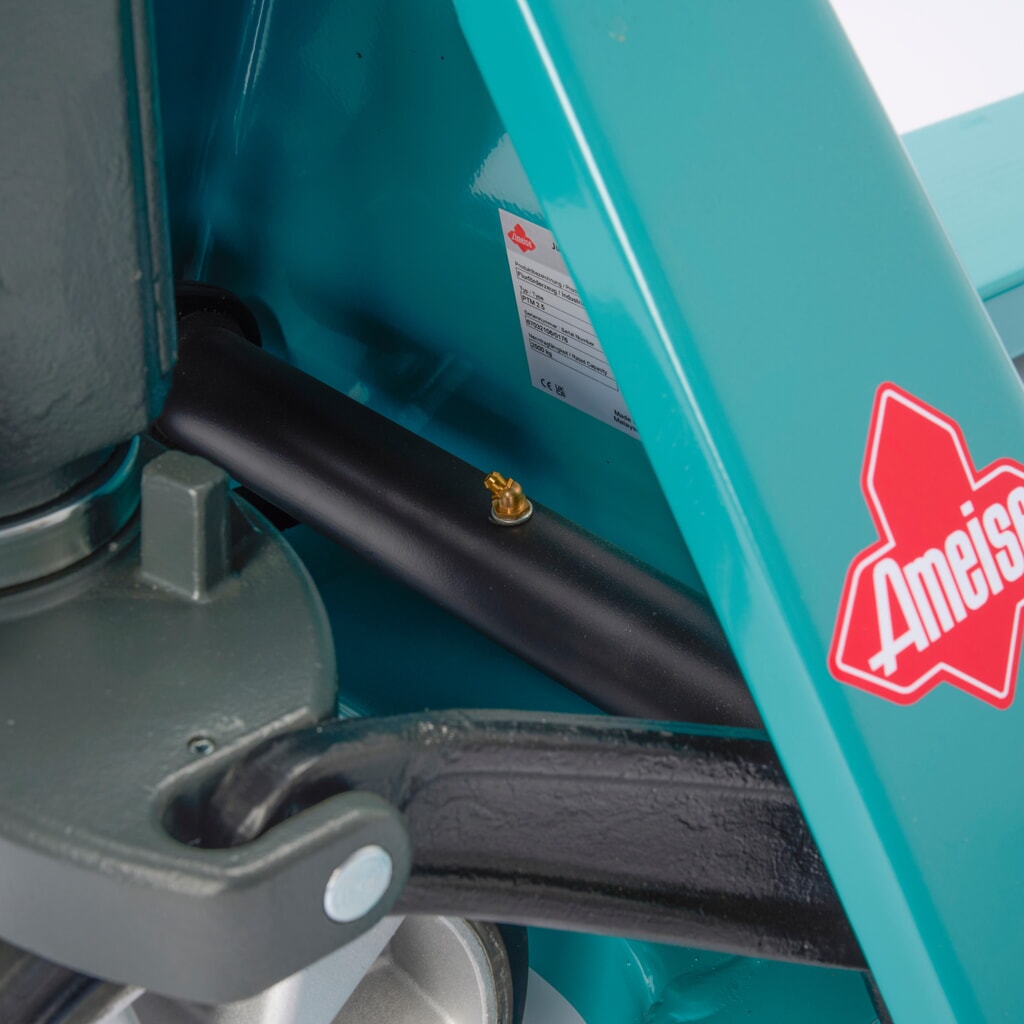 Handhubwagen Ameise® PTM 2.5, Tragfähigkeit 2.500 kg, Gabellänge 1.150 mm, Vollgummi/Polyurethan, Tandemrollen Produktabbildung Nr. 5: Handhubwagen Ameise® PTM 2.5, Tragfähigkeit 2.500 kg, Gabellänge 1.150 mm, Vollgummi/Polyurethan, Tandemrollen