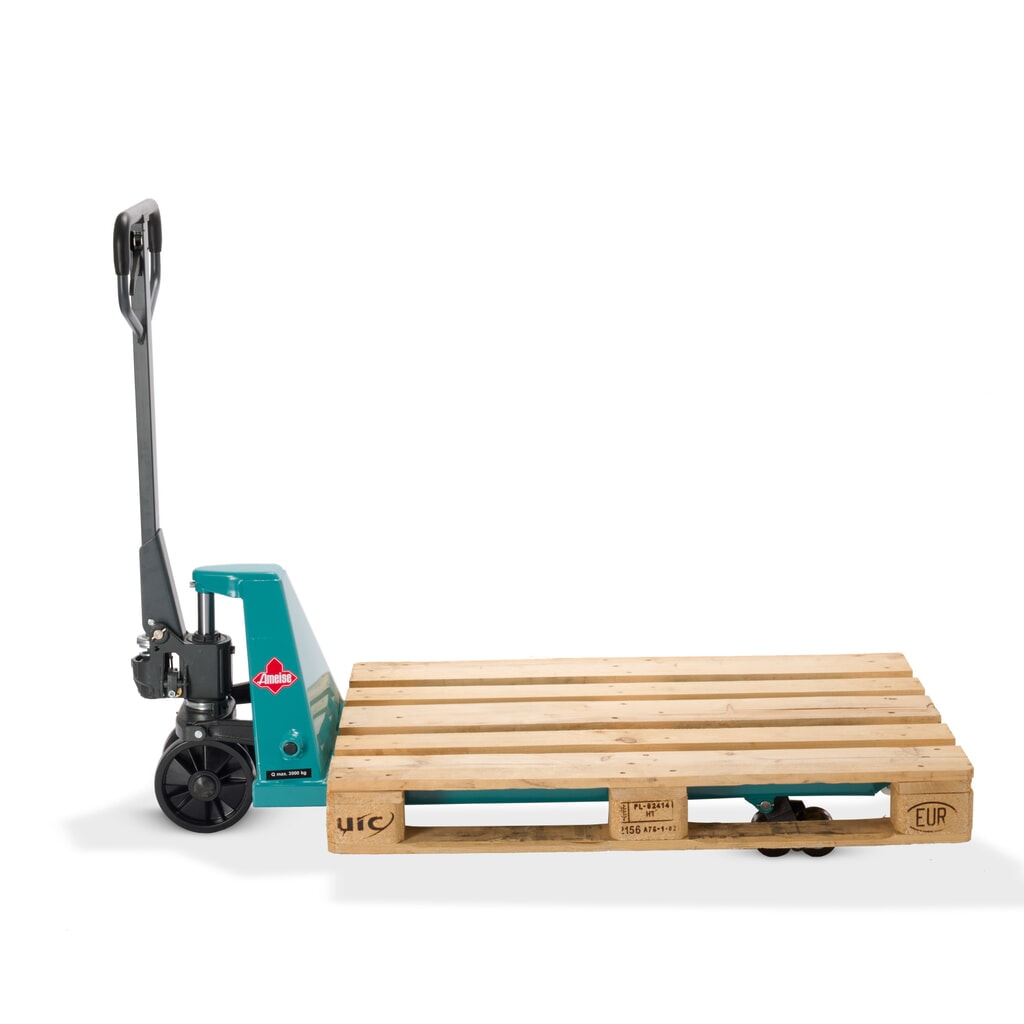 Handhubwagen Ameise® PTM 3.0, Tragfähigkeit 3.000 kg, Gabellänge 1.150 mm, Polyurethan, Tandemrollen Produktabbildung Nr. 7: Handhubwagen Ameise® PTM 3.0, Tragfähigkeit 3.000 kg, Gabellänge 1.150 mm, Polyurethan, Tandemrollen