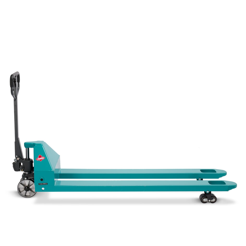 Handhubwagen Ameise® PTM 3.5, Tragfähigkeit 3.500 kg, Gabellänge 1.800 mm, Polyurethan, Tandemrollen Produktabbildung Nr. 8: Handhubwagen Ameise® PTM 3.5, Tragfähigkeit 3.500 kg, Gabellänge 1.800 mm, Polyurethan, Tandemrollen
