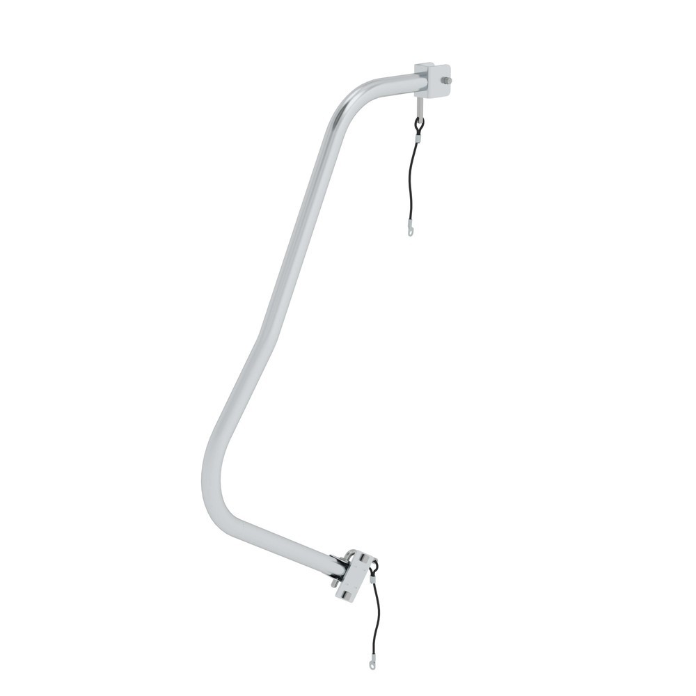 Produktabbildung: Handlauf steckbar links für Podesttreppe 3-4-stufig