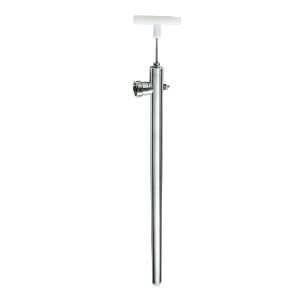 Handpumpe aus Edelstahl, Tauchtiefe 700 mm Produktabbildung: Handpumpe aus Edelstahl, Tauchtiefe 700 mm