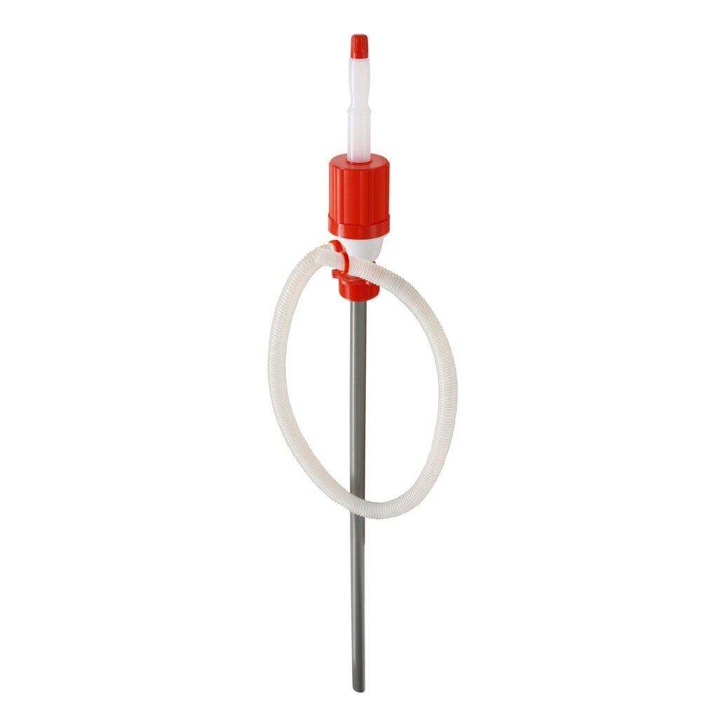 Produktabbildung: Handpumpe aus PE/PVC, für leicht aggressive Säuren und Laugen