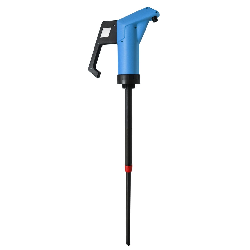 Handpumpe aus PP, NBR-Dichtungen, für Mineralölprodukte Produktabbildung: Handpumpe aus PP, NBR-Dichtungen, für Mineralölprodukte