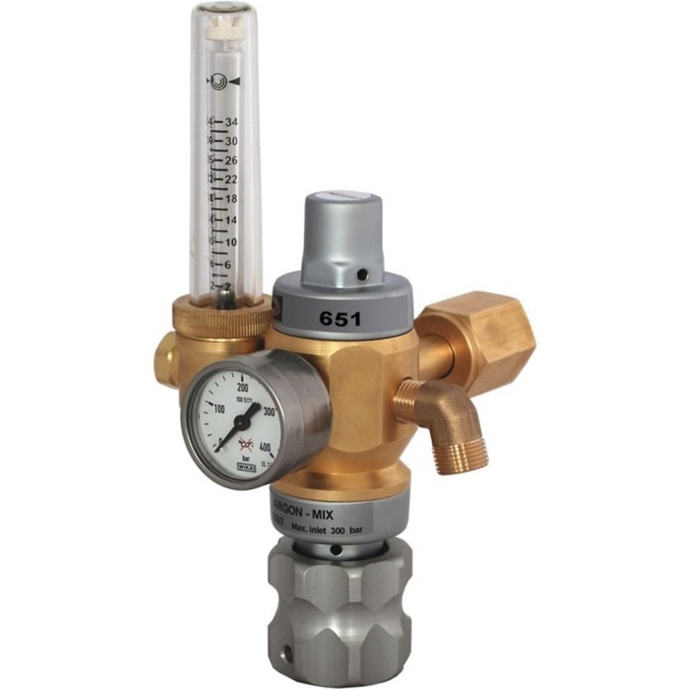 Produktabbildung: HARRIS Hochleistungsdruckminderer 651-30FLAR, W21,8 x 1/14 ″ RH, Argon / CO₂ 200 bar