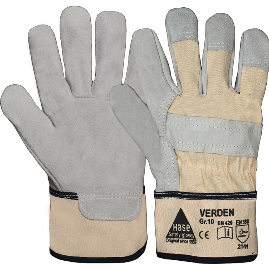 HASE Handschuhe Verden Gr.10 grau/natur Produktabbildung: HASE Handschuhe Verden Gr.10 grau/natur