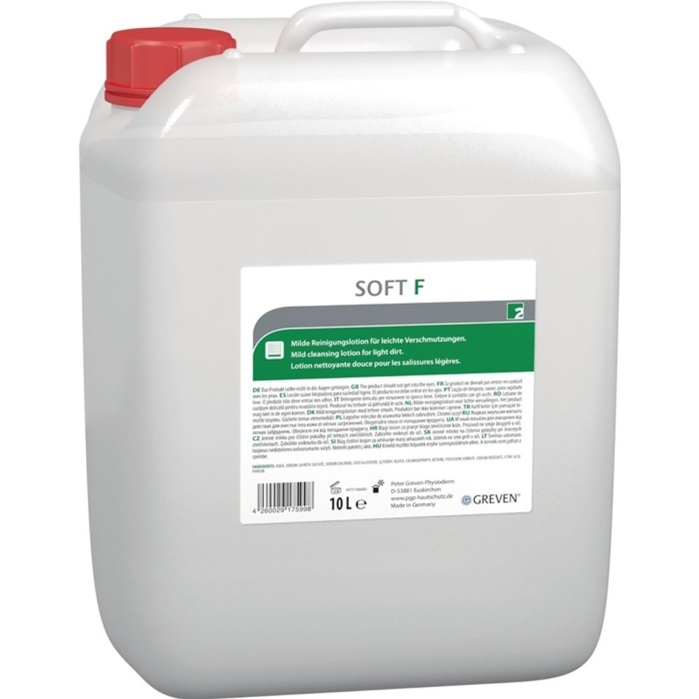 Produktabbildung: Hautreinigung GREVEN® SOFT F 10l Kanister f.8000339356 leichte Verschmutz.GREVEN