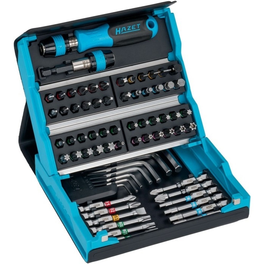 Produktabbildung Nr. 2: HAZET® Bitsortiment SmartCase 2200SC-1, 69-teilig, Schlitz/PH/PZD/6Kt./TX/TX-Bo