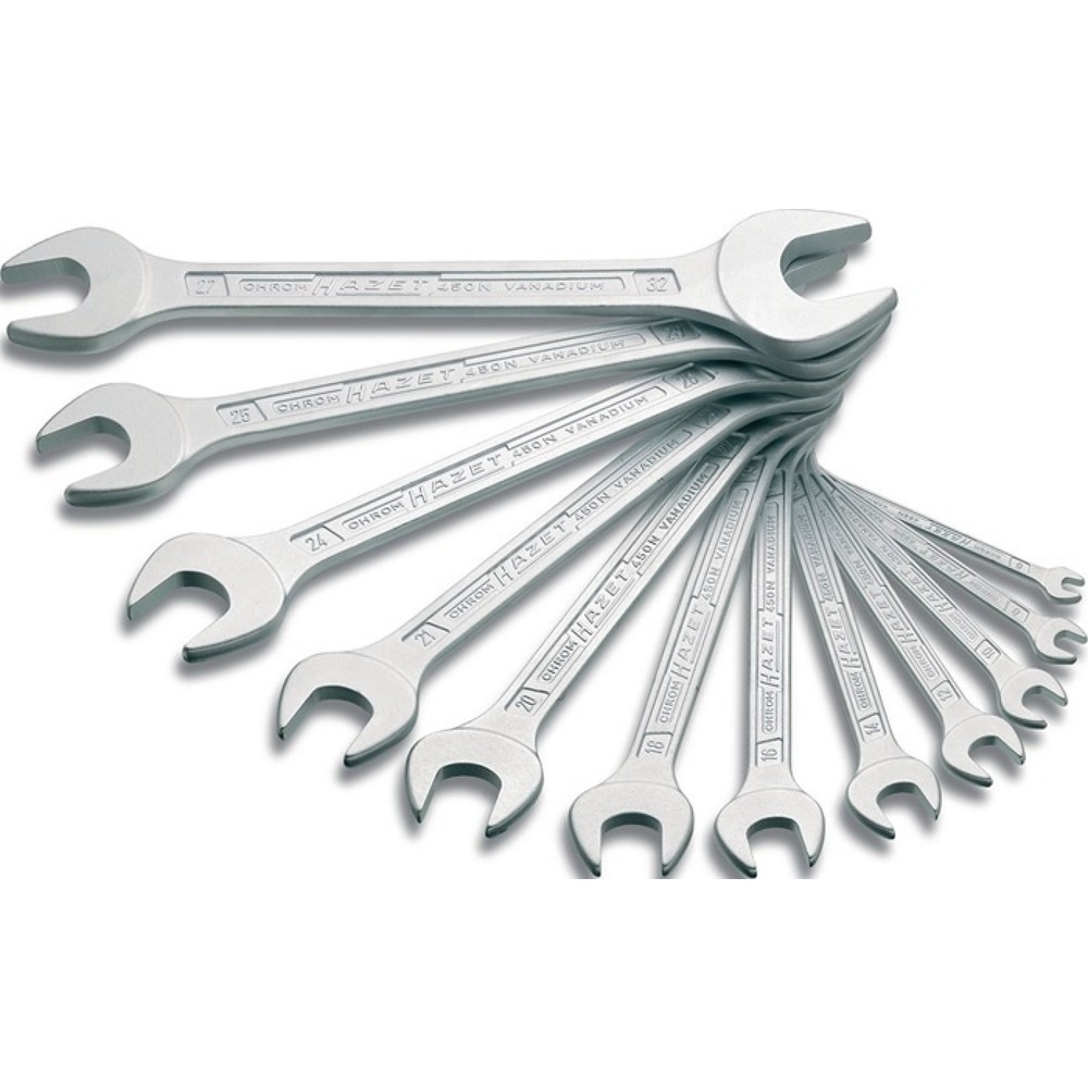 Produktabbildung: HAZET® Doppelmaulschlüsselsatz 450N, 10-teilig SW6-32 mm, Spezialstahl
