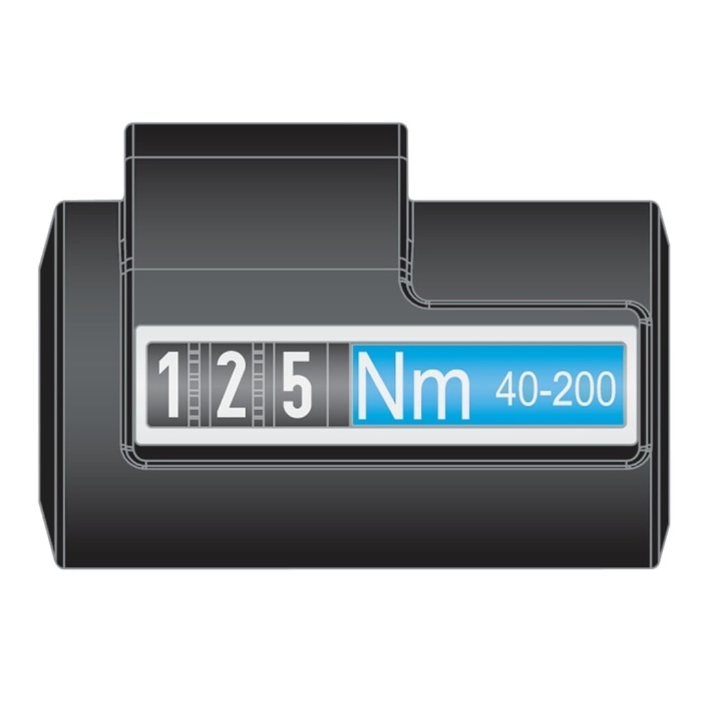 HAZET® Drehmomentschlüssel 5122-2CLT, 1/2 Zoll 40 - 200 Nm Produktabbildung Nr. 2: HAZET® Drehmomentschlüssel 5122-2CLT, 1/2 Zoll 40 - 200 Nm