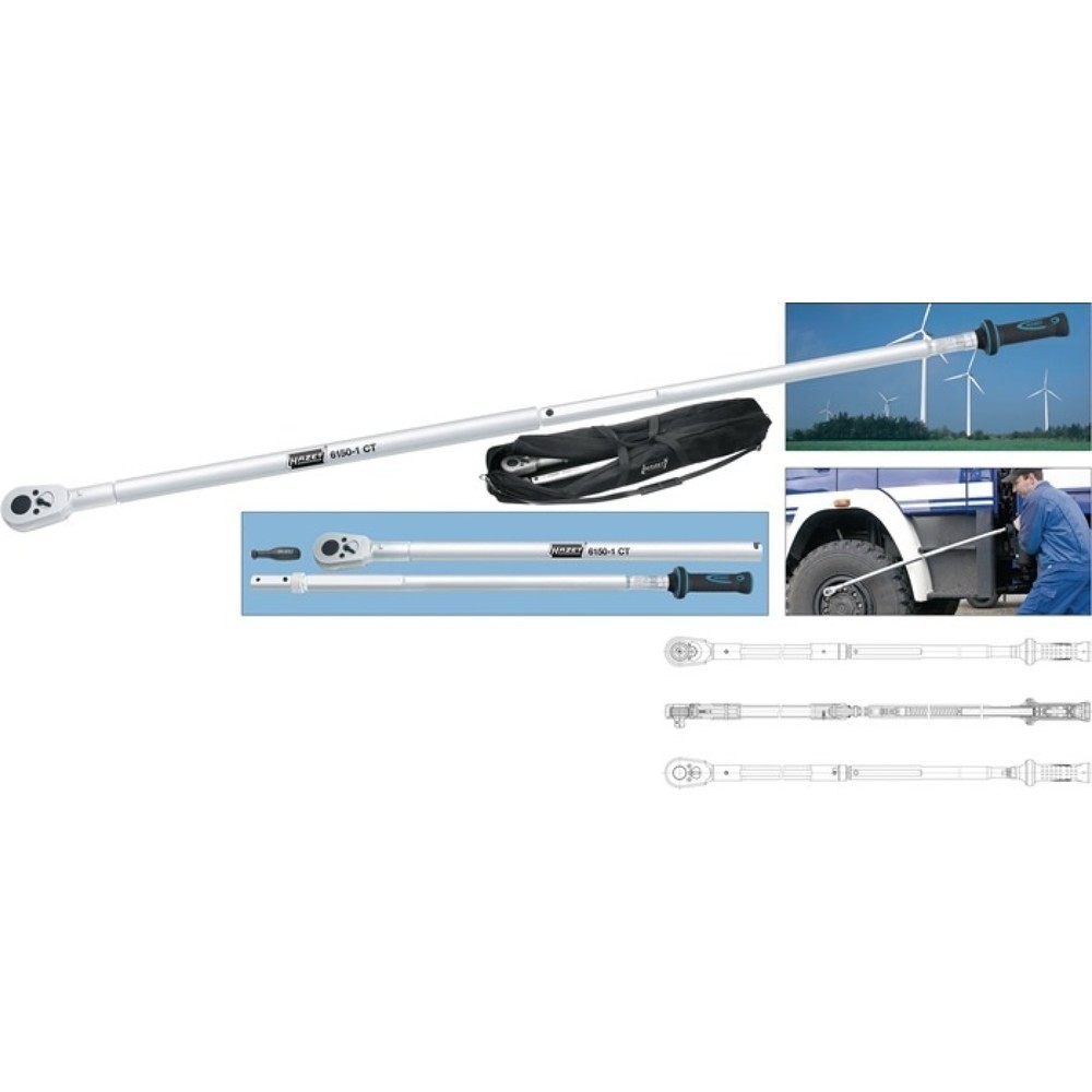 Produktabbildung: HAZET® Drehmomentschlüssel 6160-1CT, 1 Zoll 600 - 1600 Nm
