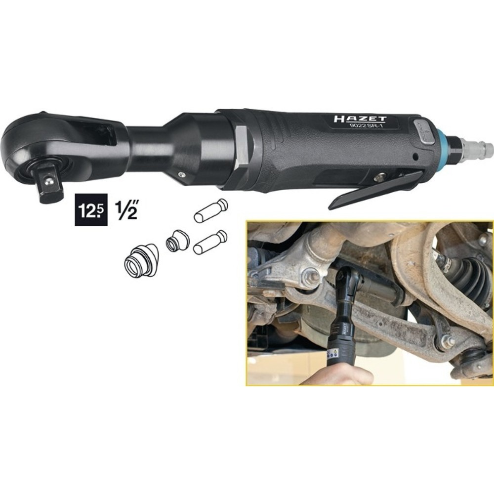 Produktabbildung: HAZET® Druckluftratschenschrauber 9022SR-1, 12,5 mm (1/2″) 4-kt., 102 Nm