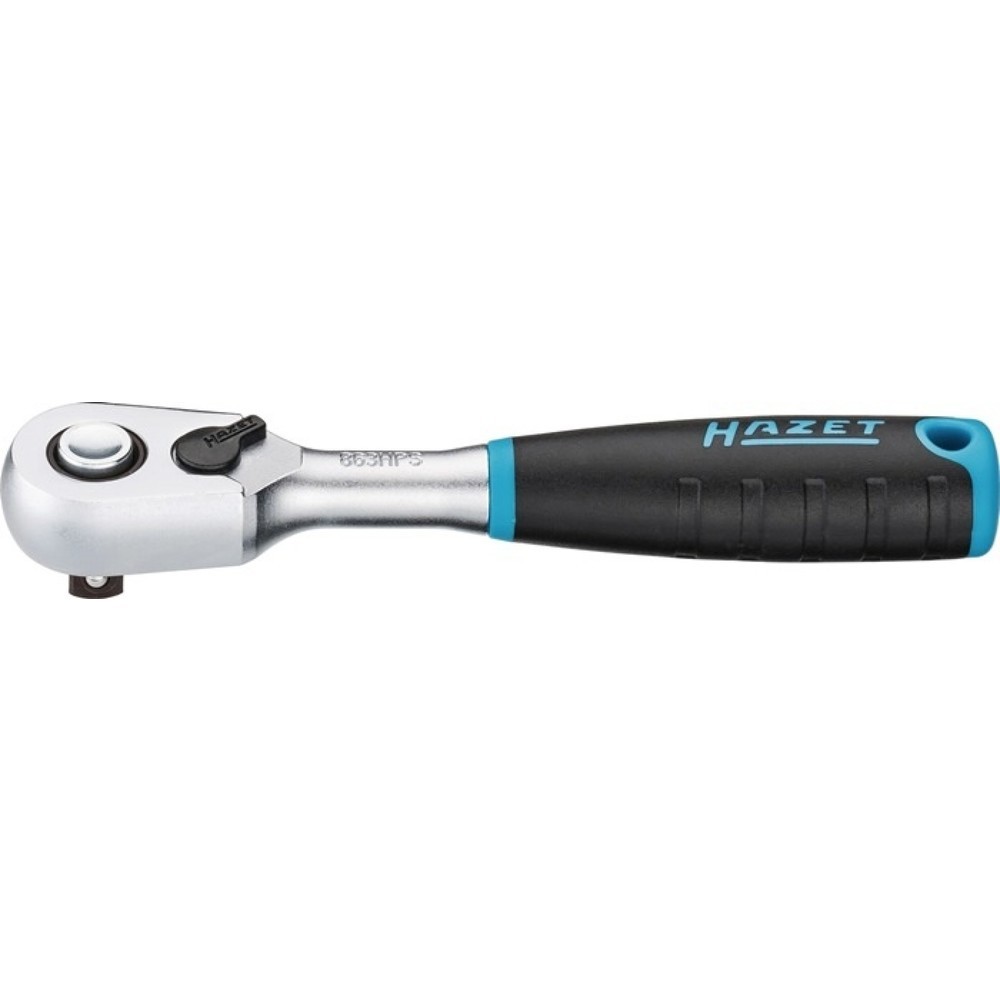 Produktabbildung: HAZET® Hebelumschaltknarre 863HPS, 1/4 Zoll 90 Zähne, 2-Komponentengriff