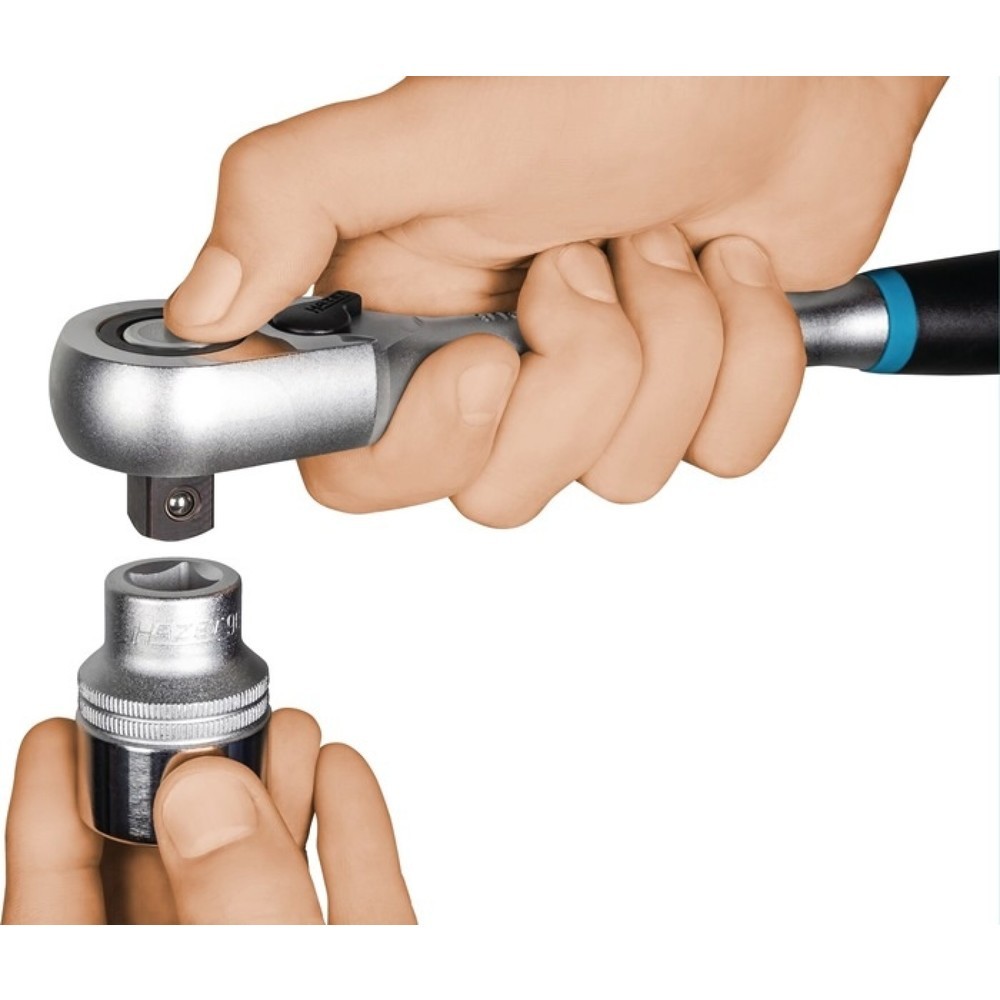 Produktabbildung Nr. 9: HAZET® Hebelumschaltknarre 863HPS, 1/4 Zoll 90 Zähne, 2-Komponentengriff