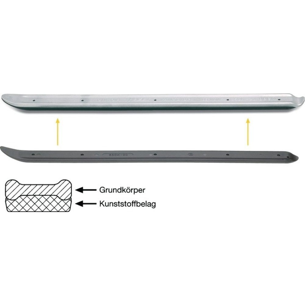Produktabbildung: HAZET® Montierhebel 650K-20, Länge 500 mm, CV-Stahl