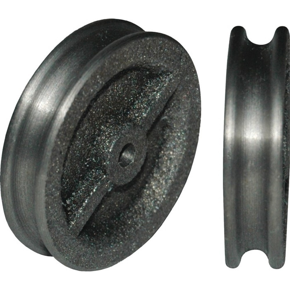 Produktabbildung: HBS-BETZ Vogelrolle 470, Tragfähigkeit max. 18 kg, Grauguss Rollen-Ø 40 mm, Nut 6 mm