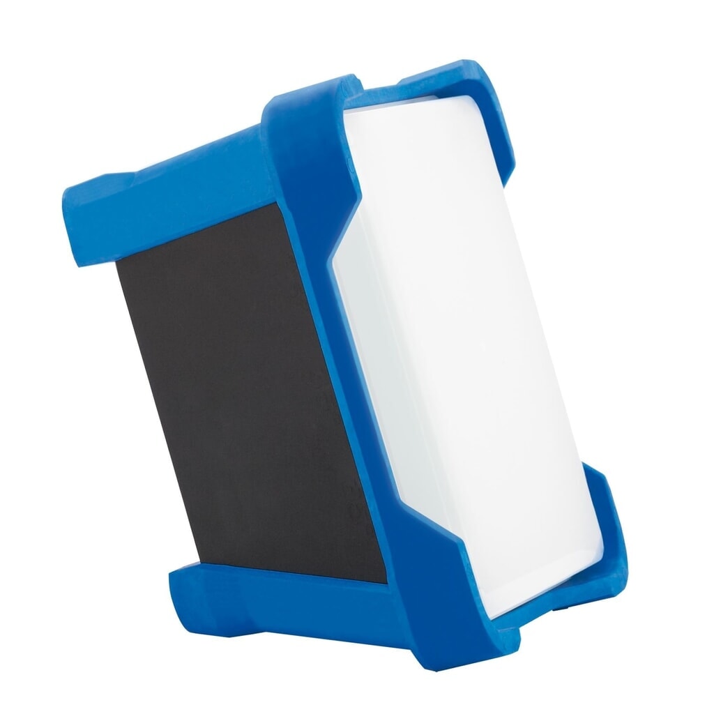 HEDI Arbeitsleuchte LEDCUBE, Li-Ion-Akku, IP54, 2 Lichtstufen 3.850 u. 1.600 Lumen Produktabbildung Nr. 2: HEDI Arbeitsleuchte LEDCUBE, Li-Ion-Akku, IP54, 2 Lichtstufen 3.850 u. 1.600 Lumen
