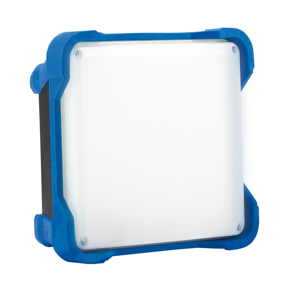 Produktabbildung Nr. 1: HEDI Arbeitsleuchte LEDCUBE, Li-Ion-Akku, IP54, 2 Lichtstufen 3.850 u. 1.600 Lumen