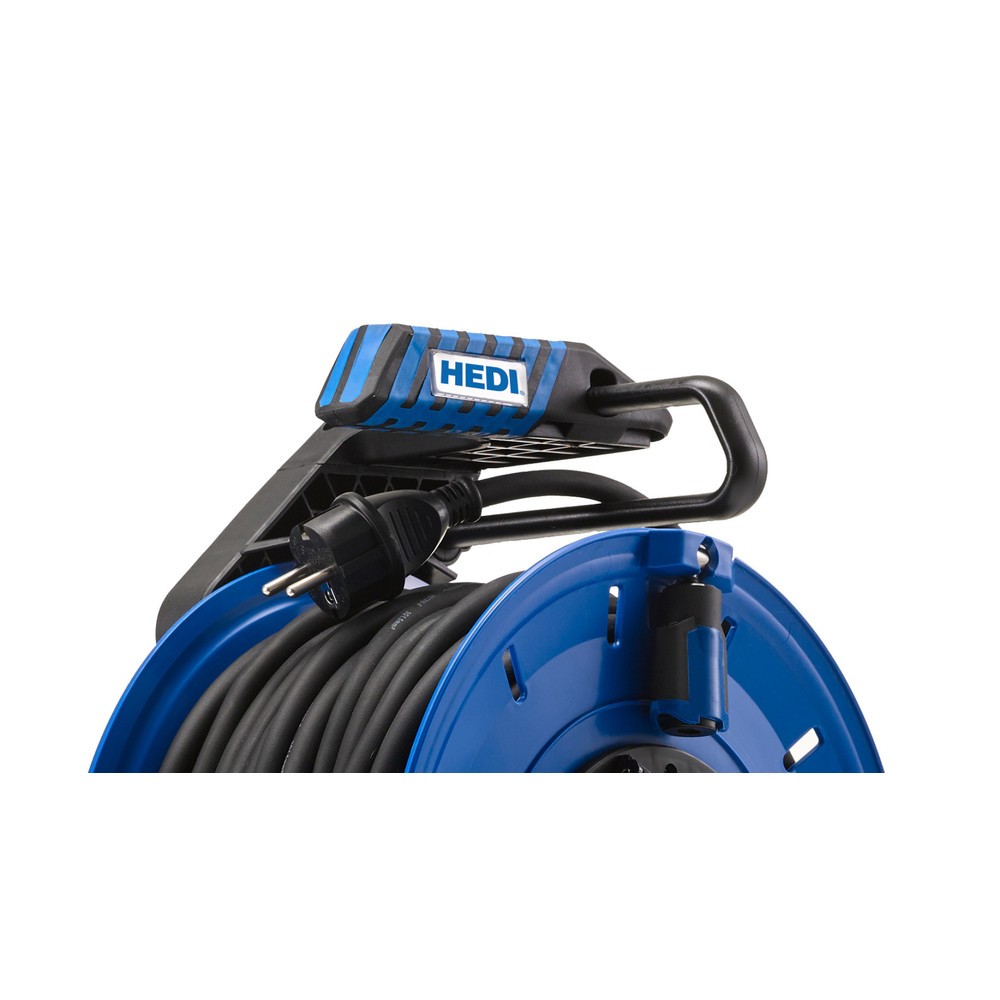 Produktabbildung Nr. 3: HEDI Kabeltrommel Generation 7 Champion, H07BQ-F 5G2,5, IP54, 25 m, 1x CEE- u. 2x Schuko-Steckdose